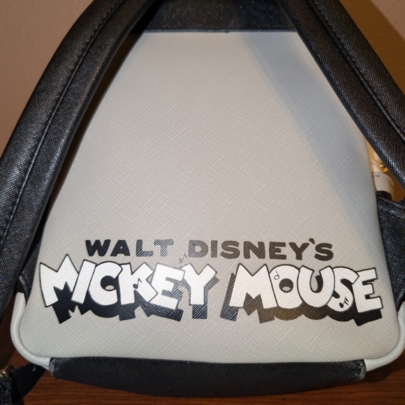 Disney Black and White Mickey Mouse Backpack - Picture 3 of 4